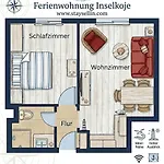 Inselkoje - Gemuetliche Familienfreundliche 2 Daire *
